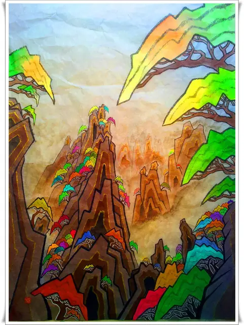 무제 32 — 한국화 작품